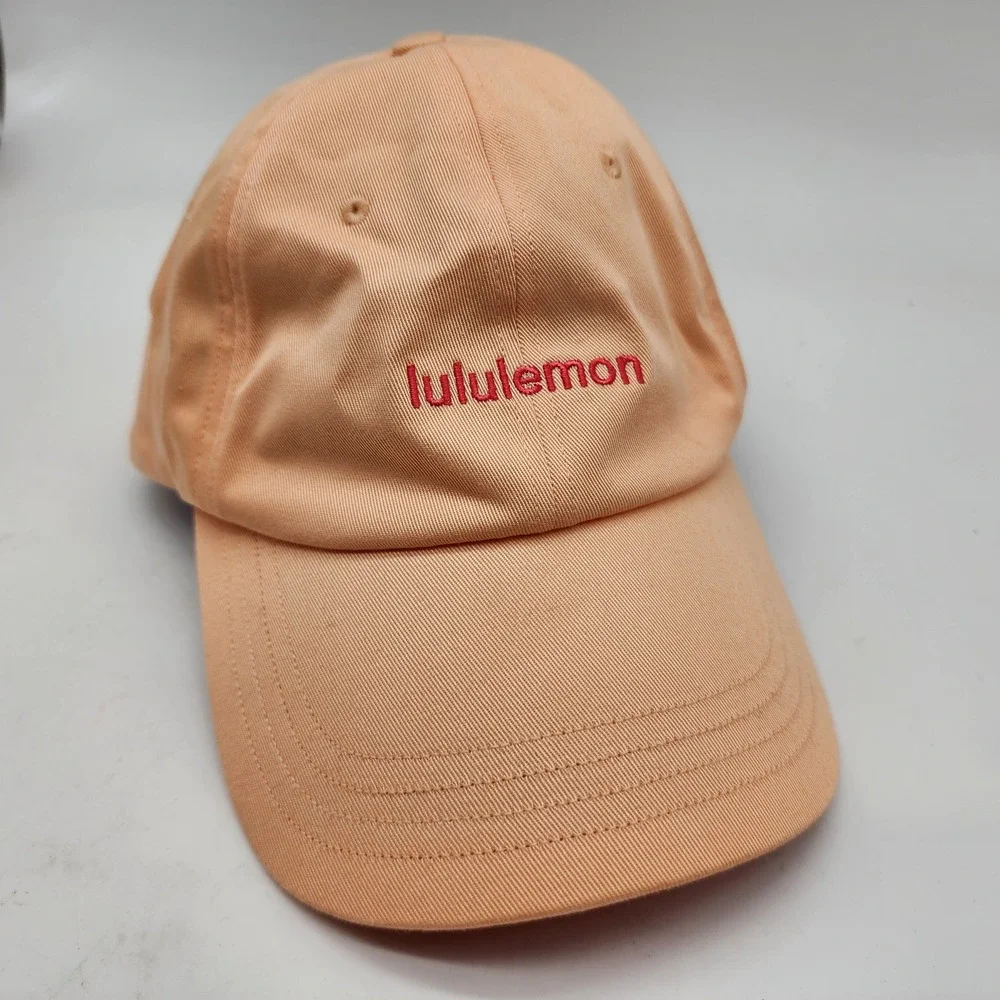 Lululemon Classic Ball Cap Women's S/M Peach Orange Embroidered Logo Hat